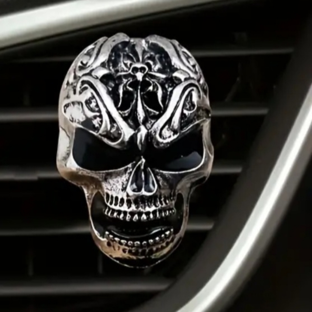 Skull Car Air Freshener & Accessory